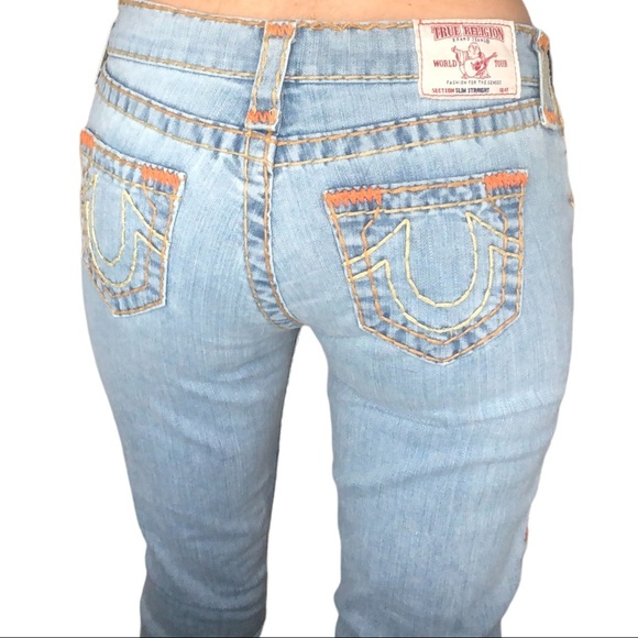 TRUE RELIGION Slim Straight let-out Hem Super T Jeans - Picture 8 of 16